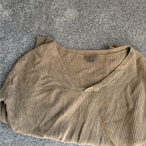 Barefoot Dreams Cozy Ultra Lite Ribbed Knit in Taupe-L